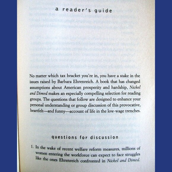 Book - Nickel and Dimed: On (Not) Getting By in America, by Barbara Ehrenreich - Picture 11 of 14